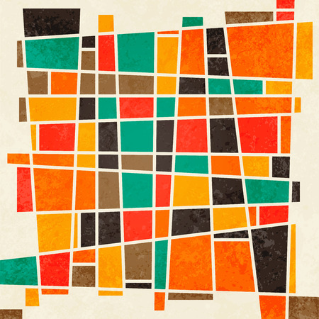 abstract geometric retro colourful background  vector fileのイラスト素材