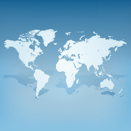 World map with shadow 3d concept vectorのイラスト素材