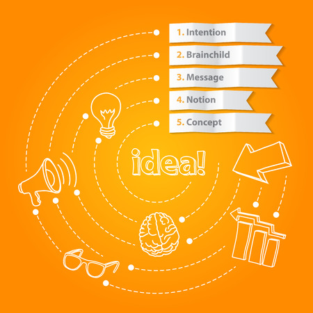 Inspiration idea concept modern design templateのイラスト素材