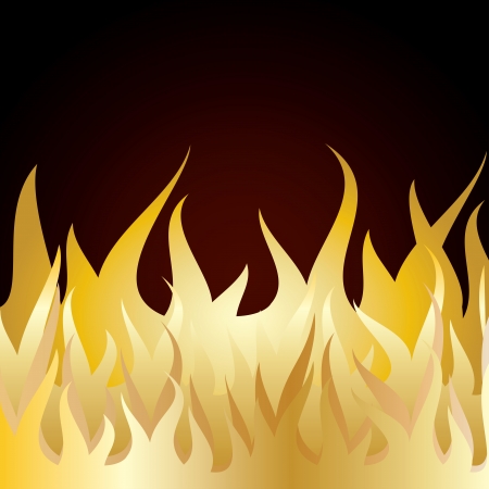 Burn flame fire  with brown background   Illustartion のイラスト素材
