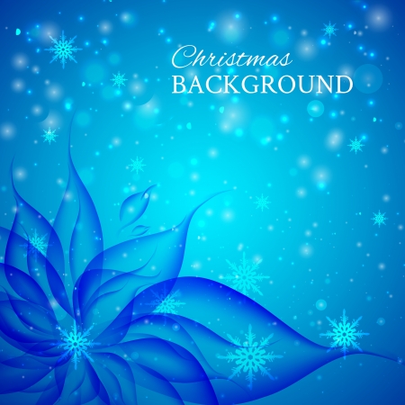 Abstract christmas colorful blue flower   illustration のイラスト素材