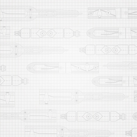 Sketch of the shaft of a centrifugal pump. のイラスト素材