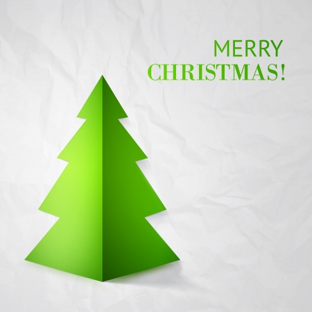 Creative Christmas tree card. のイラスト素材