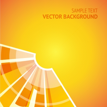 Abstract shining sun on yellow backgroundのイラスト素材