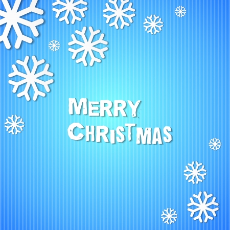Elegant Christmas background over blueのイラスト素材