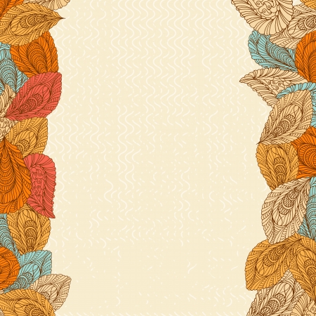 Vintage floral parallel patternのイラスト素材