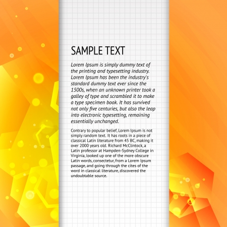 Background design, abstract orange backdrop  Vector Illustration, contains transparencies のイラスト素材