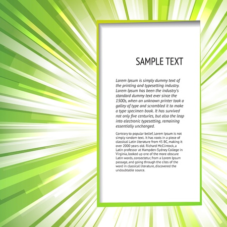 Abstract green background with frame for your text のイラスト素材