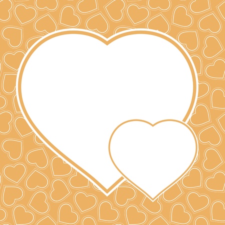 Heart concept background with text field  Vector Illustration のイラスト素材