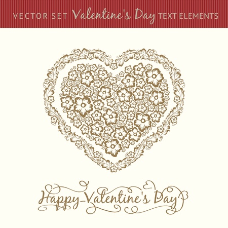 Happy valentine s day heart  Vector illustration のイラスト素材