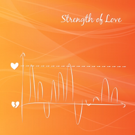 Rising love diagramのイラスト素材