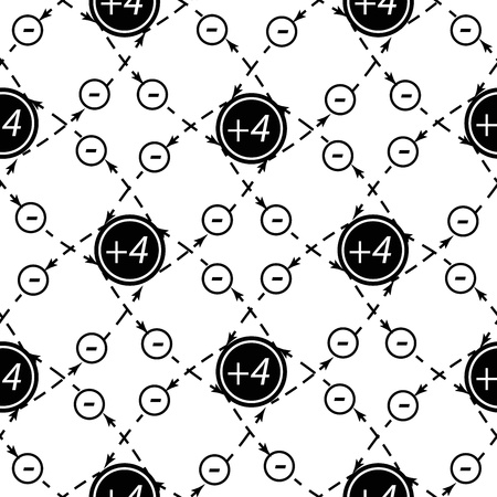 Seamless pattern of atom   background, contains transparencies のイラスト素材