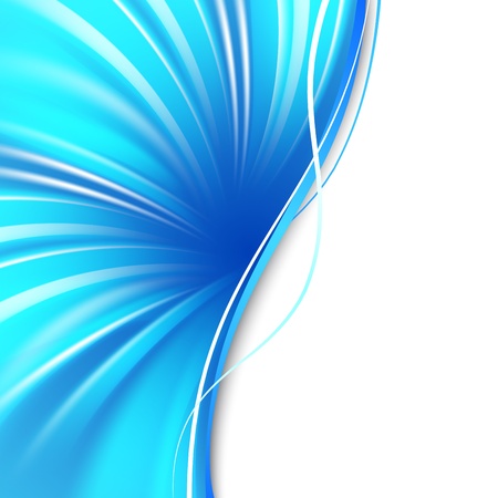 Abstract blue cover with smooth lines  Vector illustration, eps 10, contains transparencies のイラスト素材