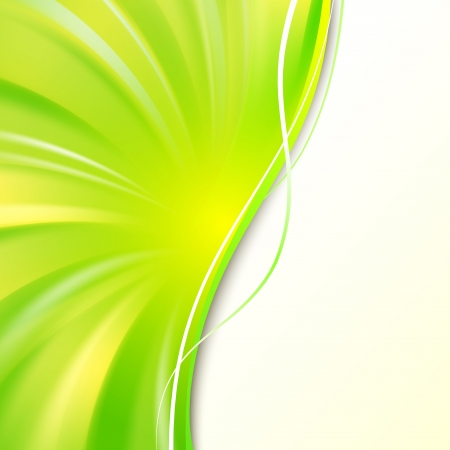 Abstract green cover with smooth lines  Vector background, eps 10, contains transparencies のイラスト素材