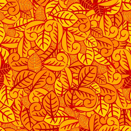Autumn red leaves on background  Vector illustration, eps10, contains transparencies, gradients and effects のイラスト素材