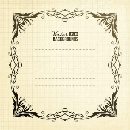 Vector Pastel Frame  Vector illustration, eps10, contains transparencies, gradients and effects のイラスト素材
