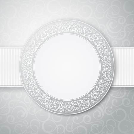 Floral circle frame illustration, contains transparencies のイラスト素材