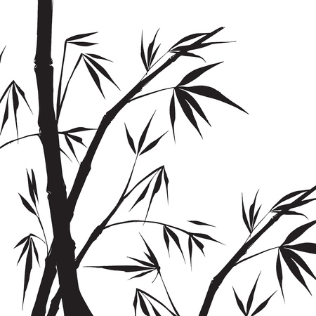 Bamboo isolated illustration  illustration, contains transparencies, gradients and effects のイラスト素材