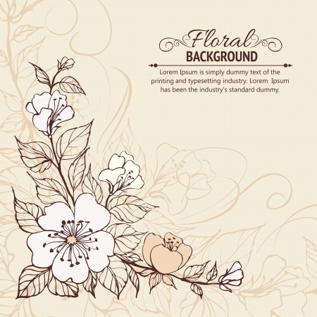 Abstract flower background  illustration, contains transparencies, gradients and effects のイラスト素材