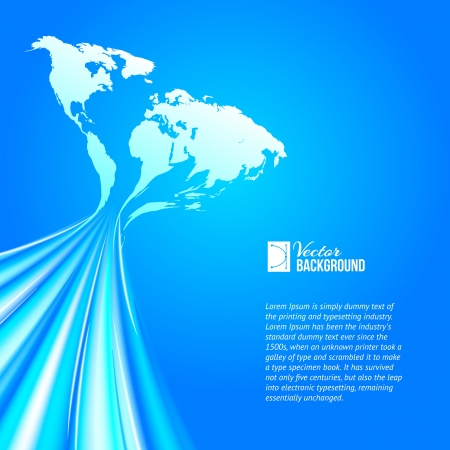 World map technology style  Vector illustration, contains transparencies, gradients and effects のイラスト素材