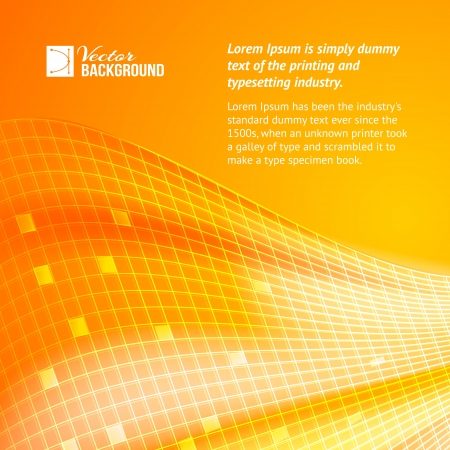Abstract orange tiles background  Vector illustrationのイラスト素材