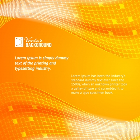 Abstract orange tiles background  Vector illustrationのイラスト素材
