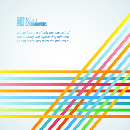 Rainbow Lines Background for presentations illustration のイラスト素材