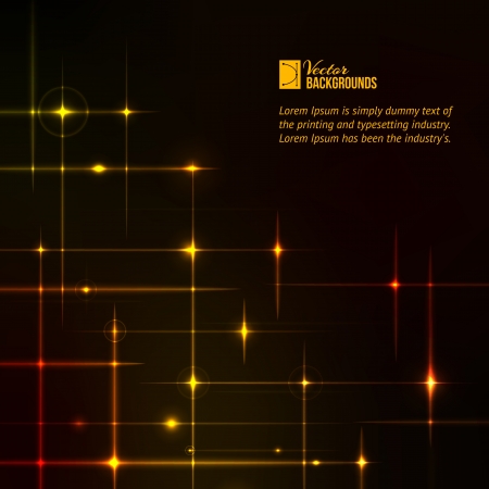 Golden stars over dark background illustrationのイラスト素材