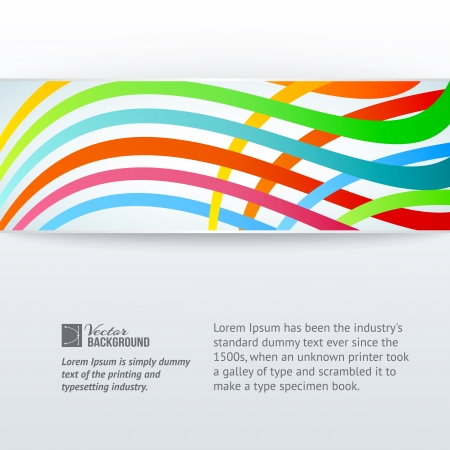 Abstract horizontal band over gray background illustrationのイラスト素材