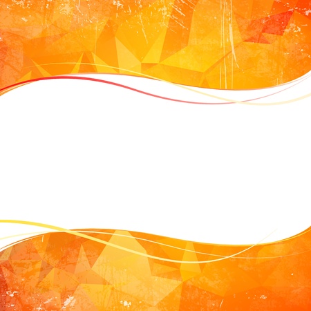 Orange abstract geometrical background illustration, contains transparencies, gradients and effects のイラスト素材