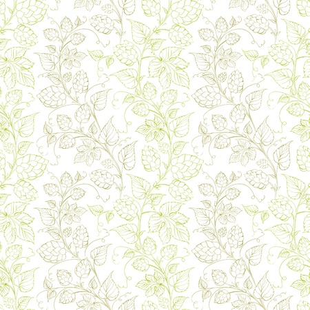 Hop seamless pattern. Vector illustration.のイラスト素材