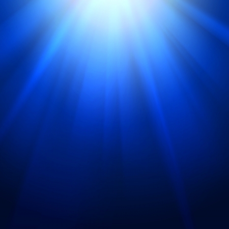 Underwater sunrays for aqua travel design. Vector illustration.のイラスト素材