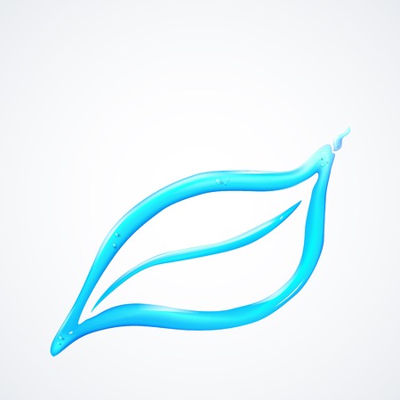 Liquid eco simbol  isolated on white. Vector illustration.のイラスト素材