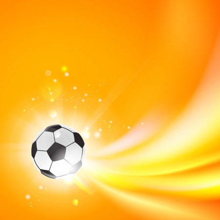 Shining soccerball. Vector illustration.のイラスト素材