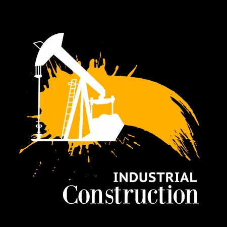 Old grungy industrial pump. Vector illustration.のイラスト素材