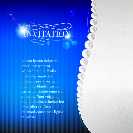 Jewelry invitation card. Vector illustration.のイラスト素材