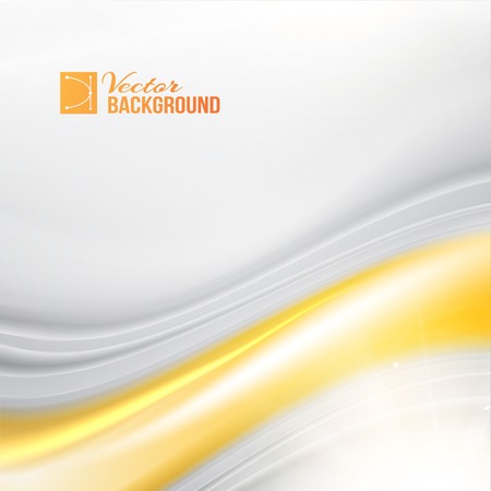 Silk and golden flow. Vector illustration.のイラスト素材