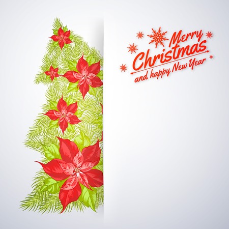 Decorative christmas tree. Vector illustration.のイラスト素材