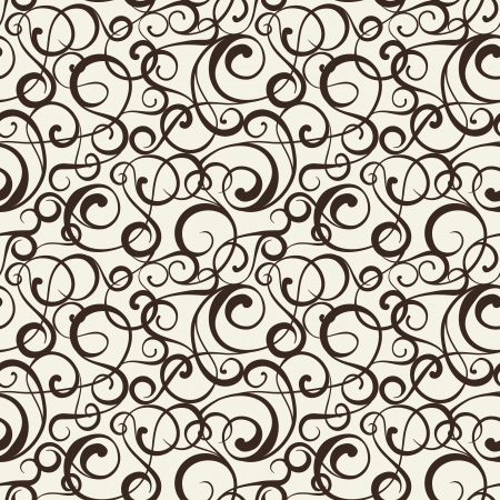 Floral pattern on sepia background.  Vector illustration.のイラスト素材