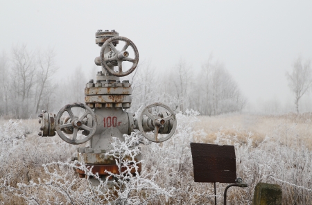 Natural gas valveの写真素材