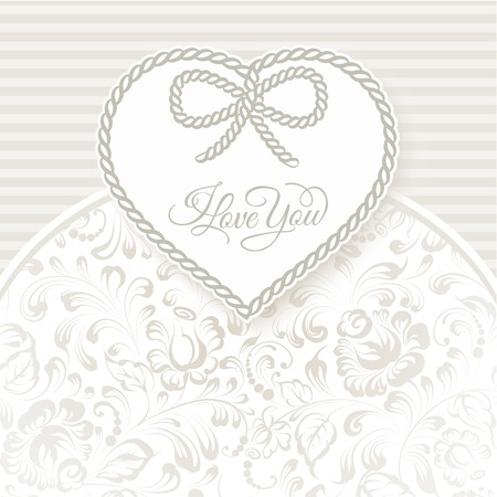 I love you - card. Vector illustration.のイラスト素材