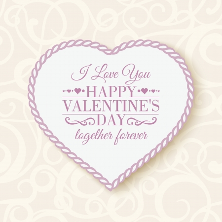 Happy Valentine's Day - card. Vector illustration.のイラスト素材