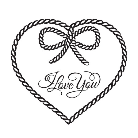 I love you - card. Vector illustration.のイラスト素材