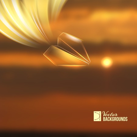 Paper airplane origami. Vector illustrationのイラスト素材