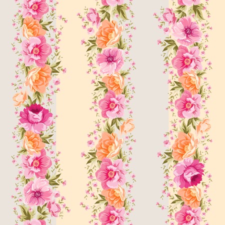 Vintage seamless pattern for background. Vector illustration.のイラスト素材