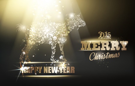 The goat - a new year symbol of 2015. のイラスト素材