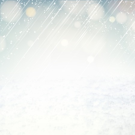 Snow environment background with blurred sky and snow. Vector illustration.のイラスト素材