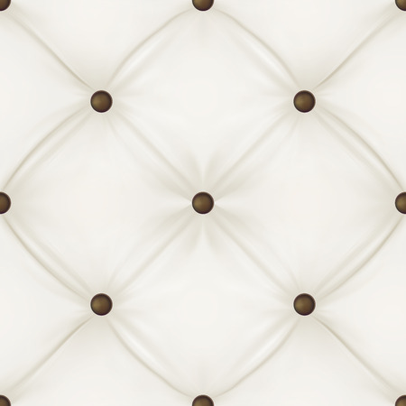 White leather upholstery background for a luxury decoration. Seamless pattern. Vector illustration.のイラスト素材