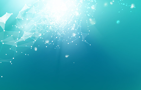 Abstract polygonal space bleu background with connecting dots and lines. Vector illustration. Abstract polygonal space bleu background with connecting dots and lines. Vector illustration.