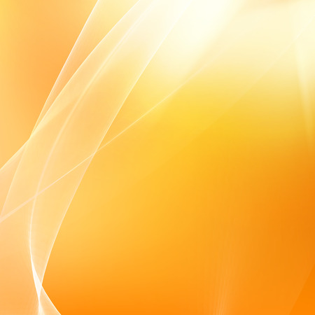 Orange smooth light lines background. Vector illustration.のイラスト素材